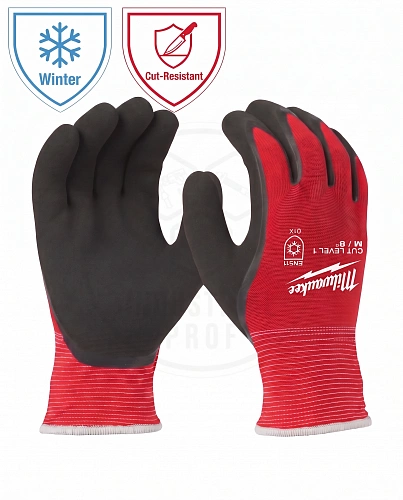 Перчатки защитные зимние Winter Cut level 1/A, 8/M Milwaukee 4932471343