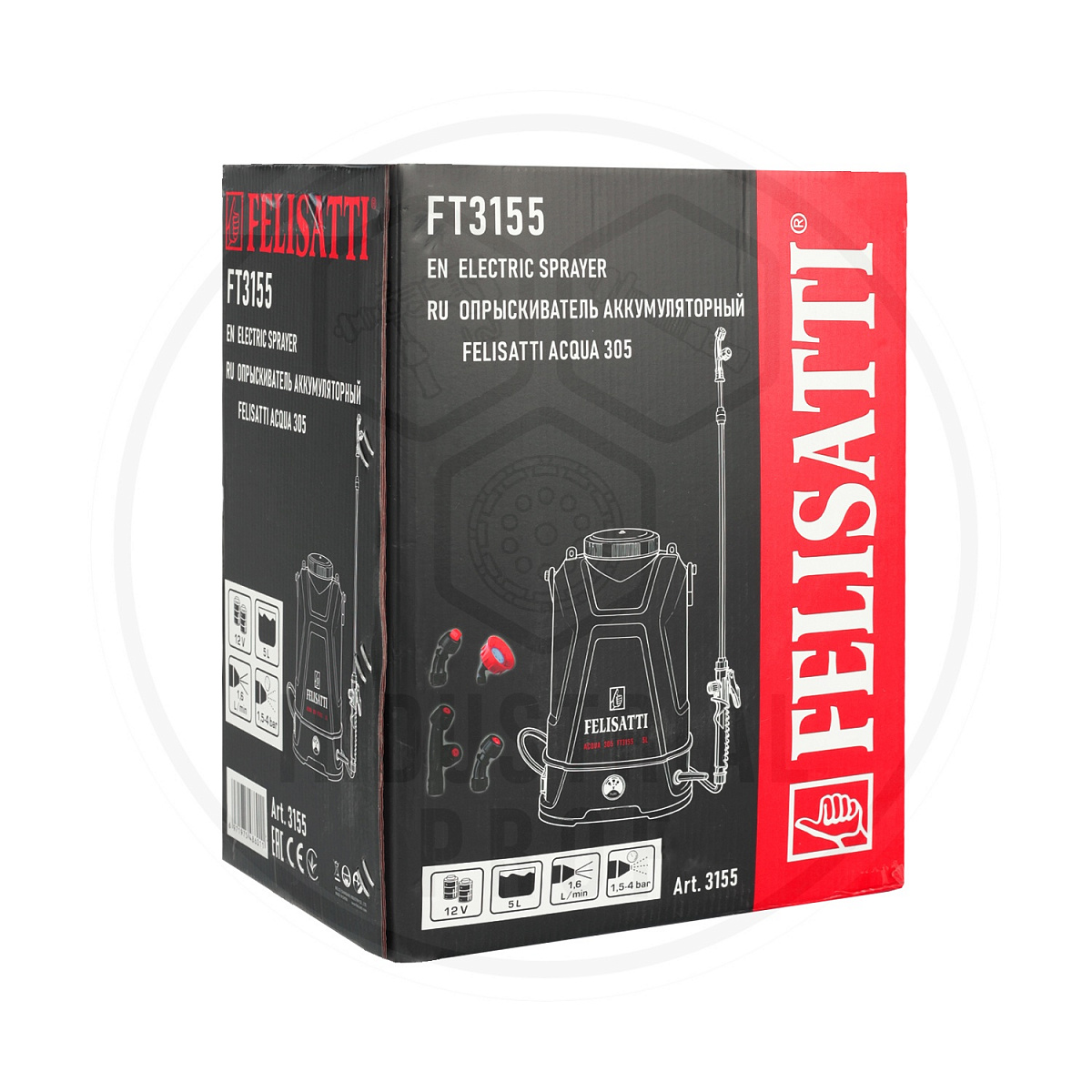 Опрыскиватель аккумуляторный Acqua 305 Prof FELISATTI FT3155