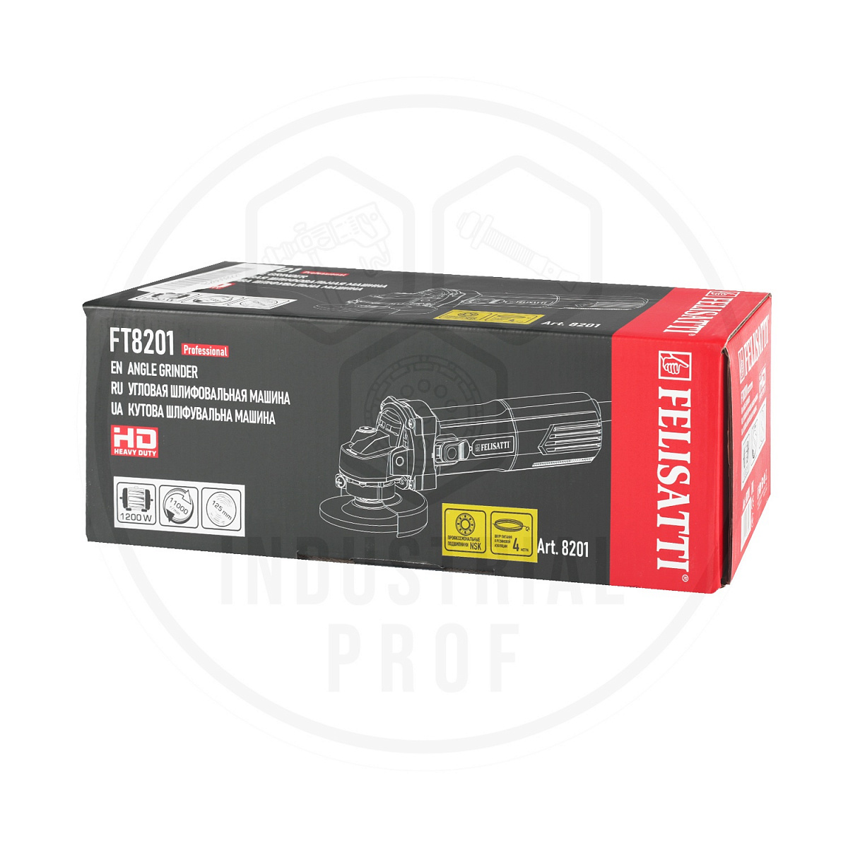 Угловая шлифмашина 125/1200 Вт HD FELISATTI FT8201