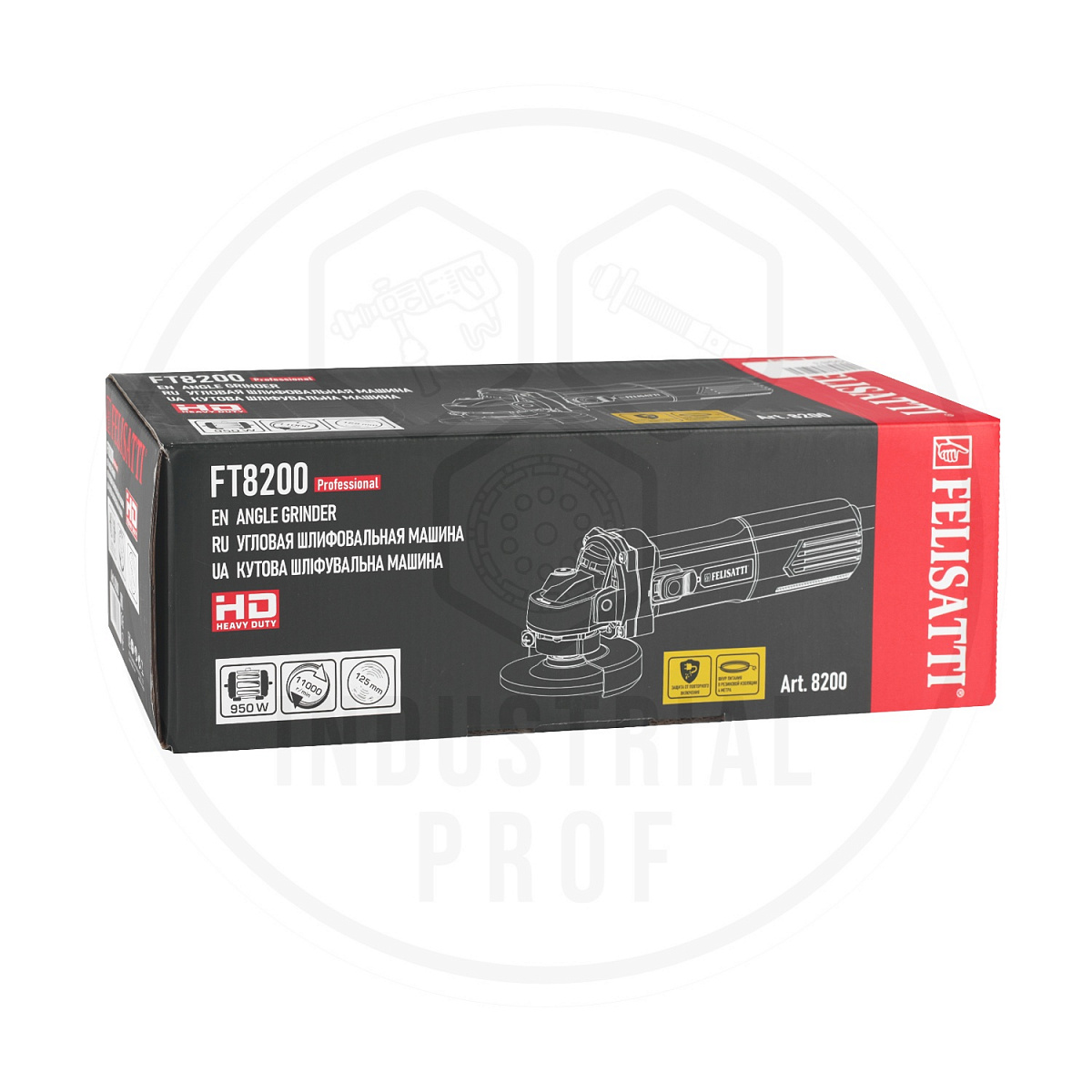 Угловая шлифмашина 125/950 Вт HD FELISATTI FT8200