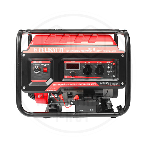 Бензиновый генератор 3,3КВт.POWER 4500 E (коробка) Prof FELISATTI FT3161