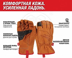 Перчатки кожаные износостойкие, 7/S Milwaukee 4932479727