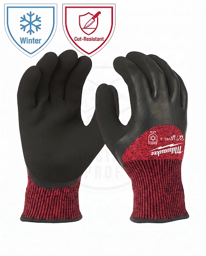 Перчатки защитные зимние Winter Cut level 3/C, 8/M Milwaukee 4932471347