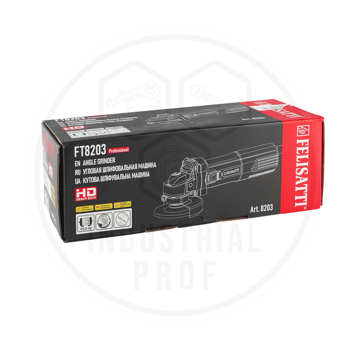 Угловая шлифмашина 125/950 Вт CE Prof FELISATTI FT8203