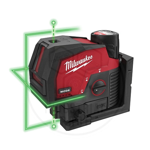 Линейный нивелир Акк. M12™ CLLP-301C  (Li-Ion 1х3 Ач и ЗУ) Milwaukee 4933478100