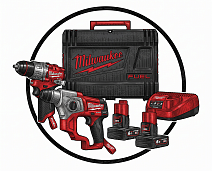 АКЦИЯ! Набор инструментов M12™ FPP2F2-602X FUEL Milwaukee 4933480591 — Цена: 69 220,00 ₽