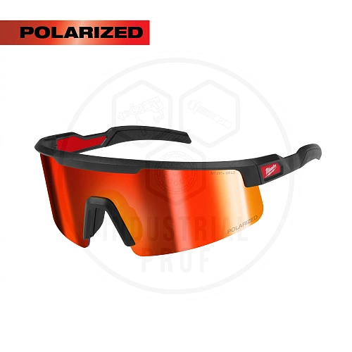 Очки защитные Polarized Wrap Around (зеркальные красные, поляризованные) Milwaukee 4932500723