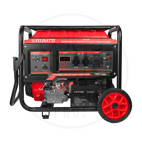 Бензиновый генератор 6,0КВт.POWER 6500 EW (коробка) Prof FELISATTI FT3162