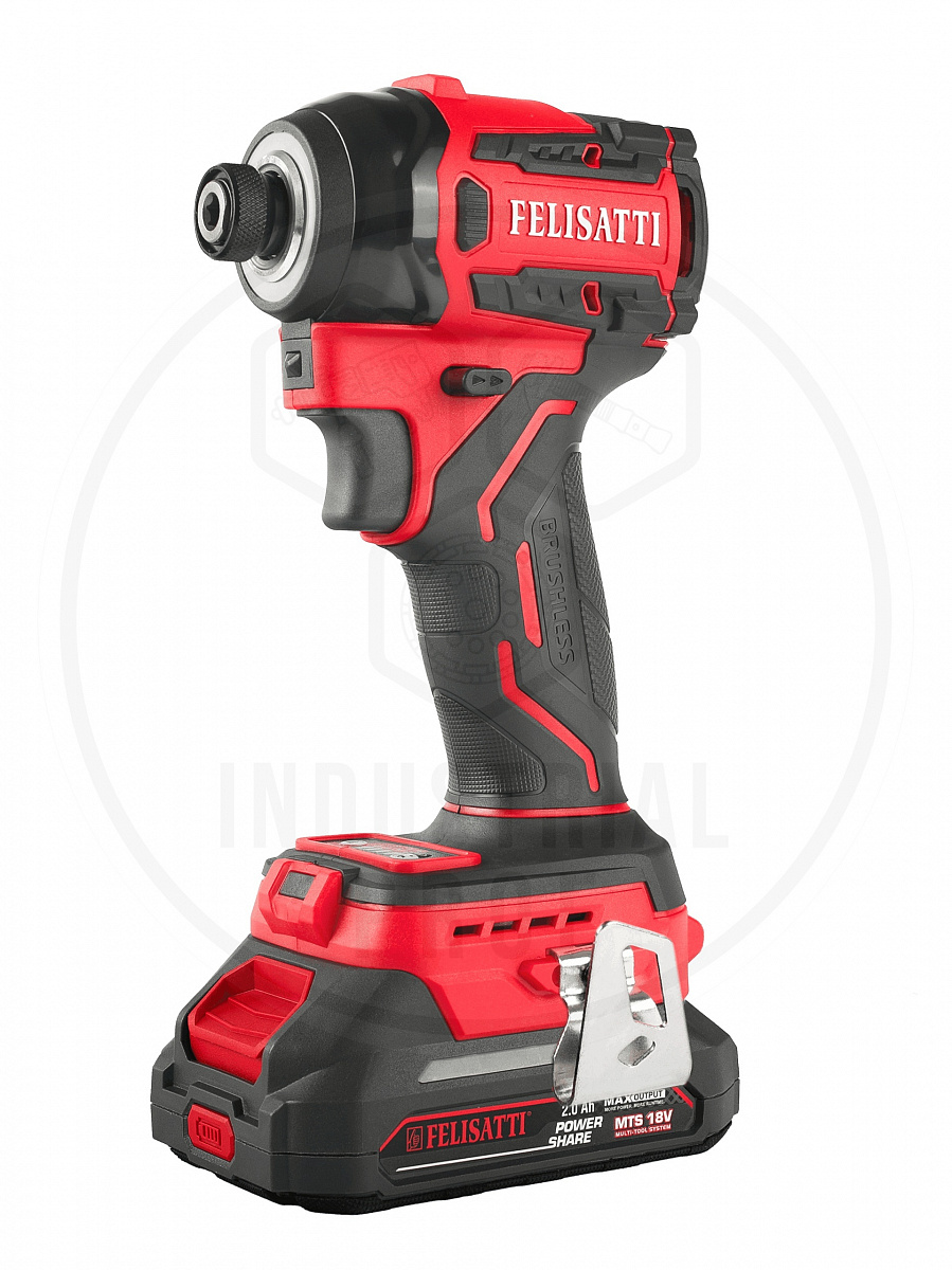Винтоверт ударный 180Нм (кейс,2*2Ач,ЗУ) HD FELISATTI FT11788